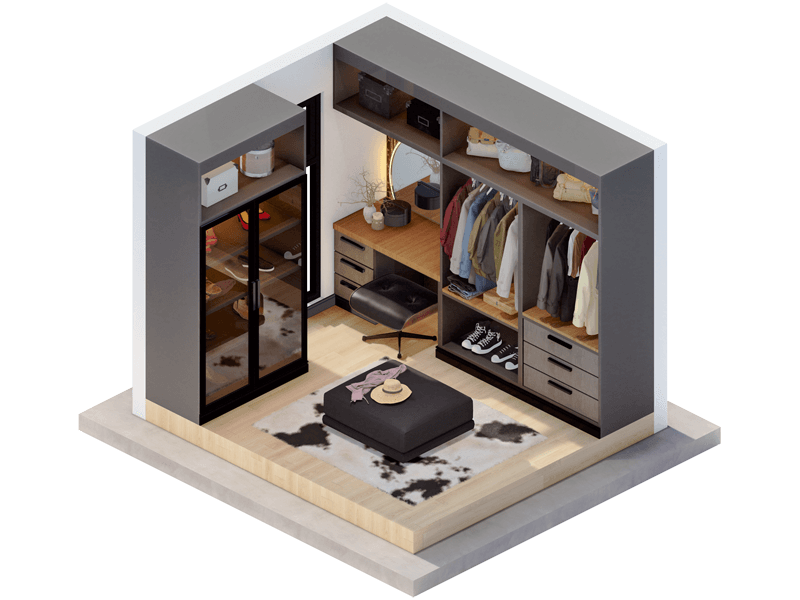 Kinnard Contemporary  Closet