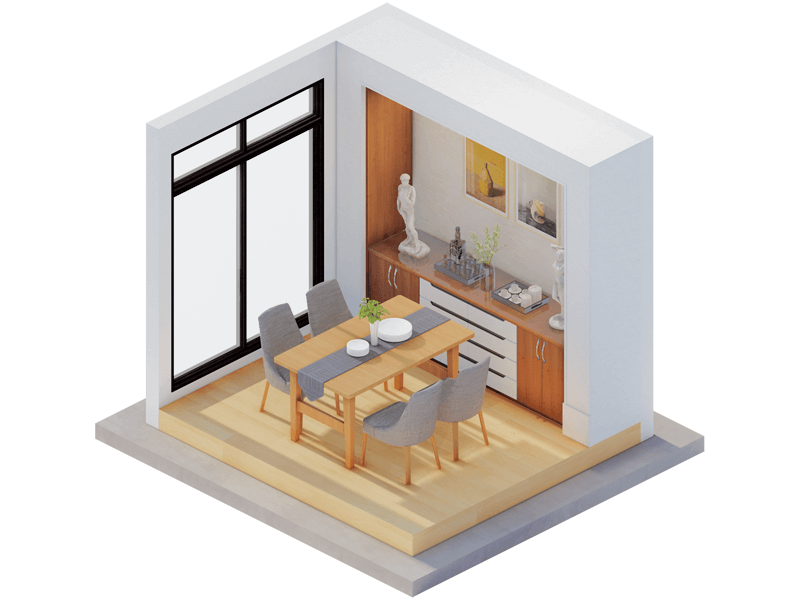 Linnea Contemporary Dining Room