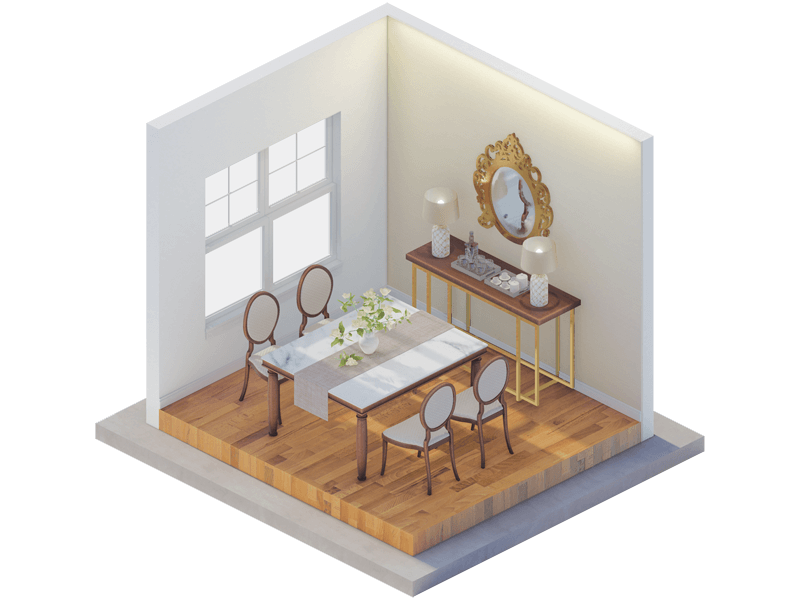 Cordelia Traditional Dining Room