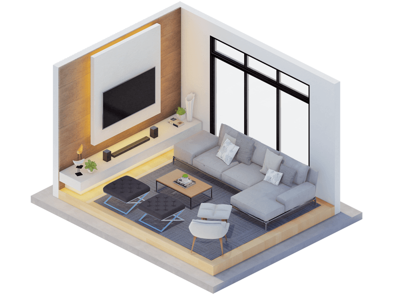 Astrid Contemporary Living Room