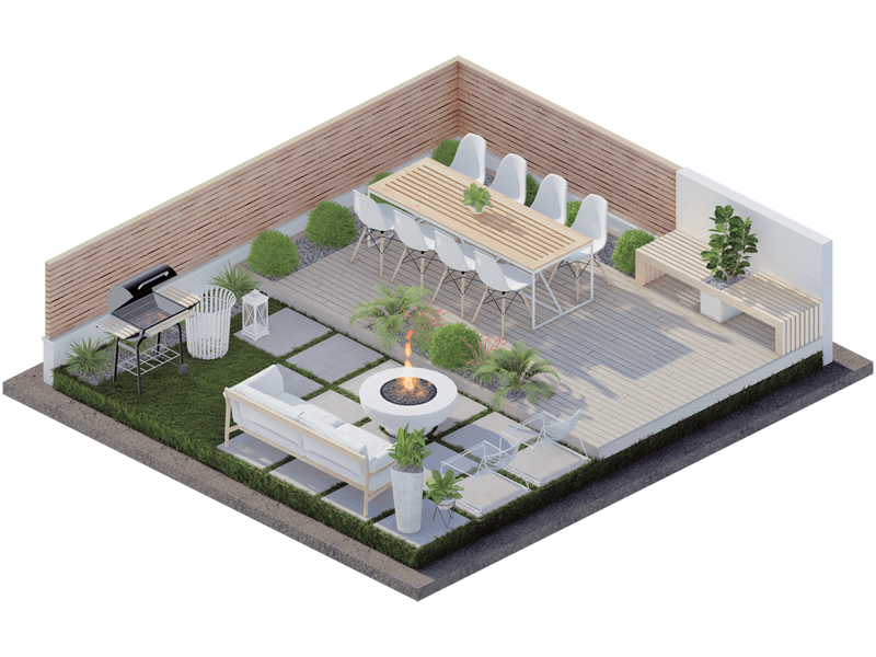 Karalie Scandinavian Backyard