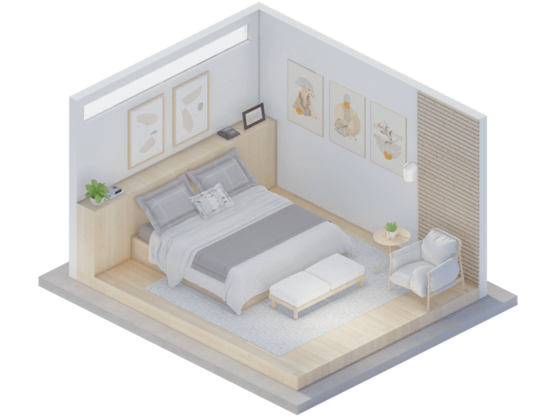 Karalie Scandinavian Bedroom