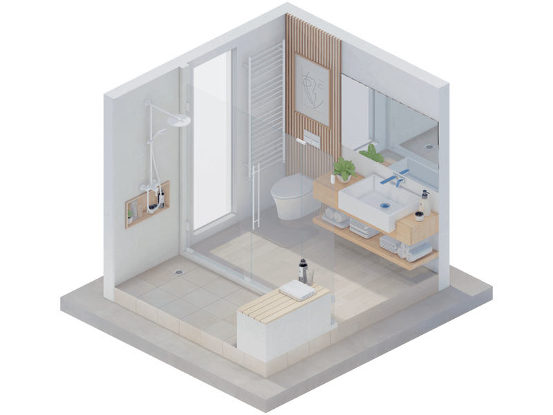 Henrick Scandinavian Bathroom