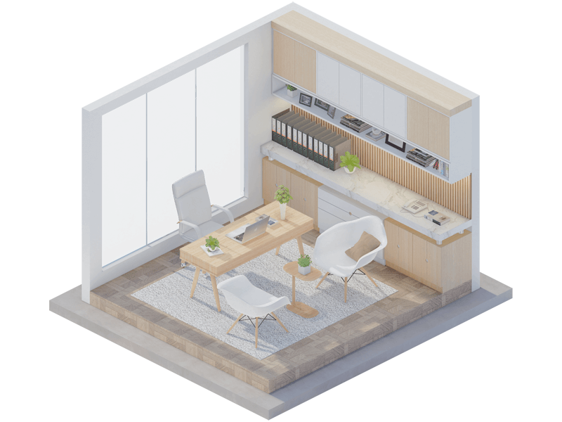 Henrick Scandinavian Home Office