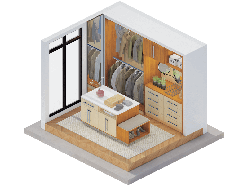 Eams Mid-Century Modern Closet