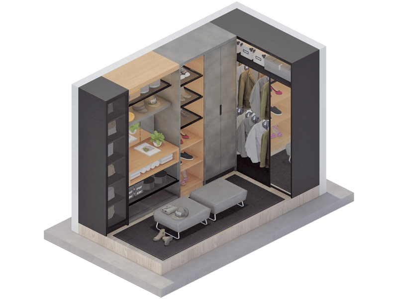 New York Industrial Closet