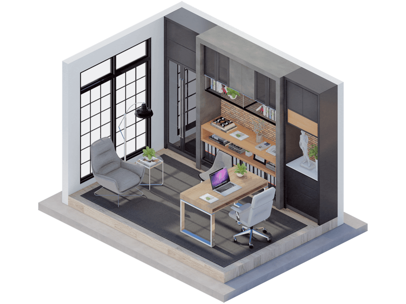 New York Industrial Home Office