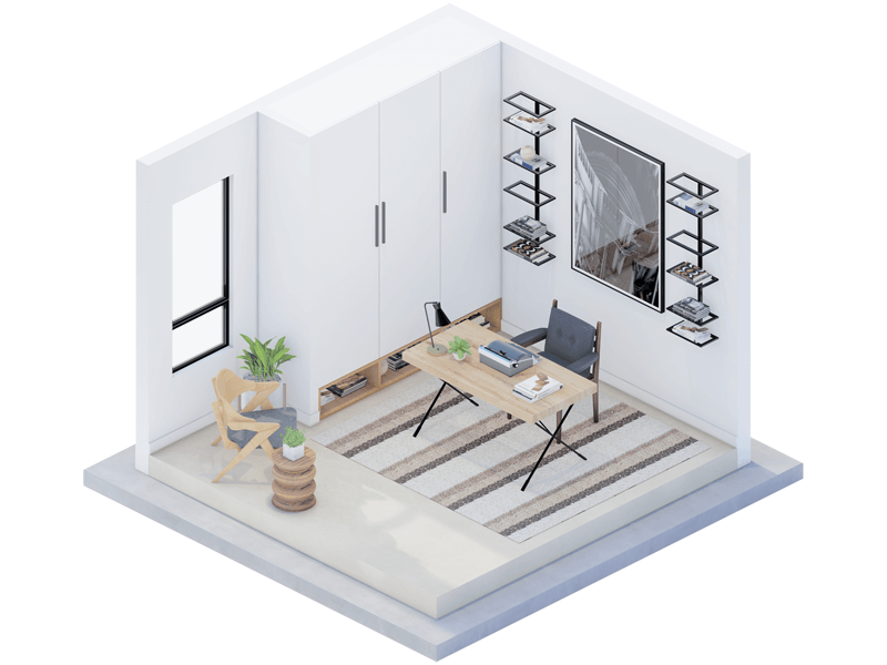 Arcos Contemporary Home Office