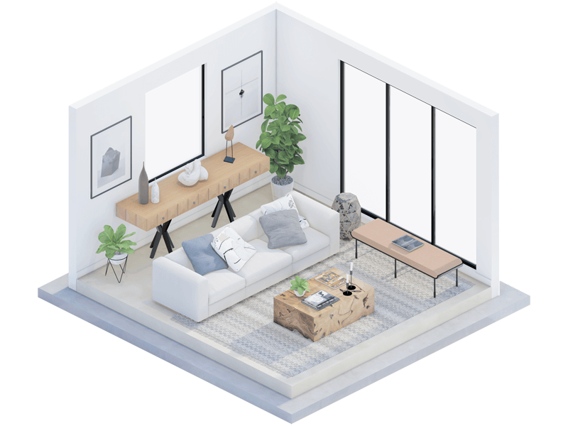 Arcos Contemporary Living Room