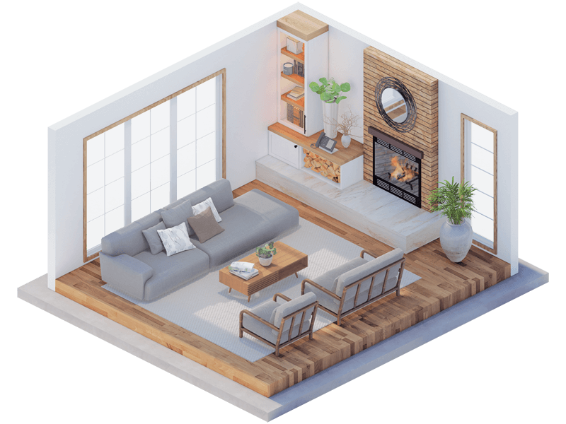 Annalee Farmhouse Fireplace