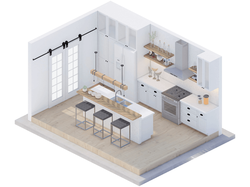 Gavin Farmhouse Kitchen