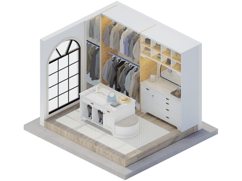 Spanish Mediterranean Closet