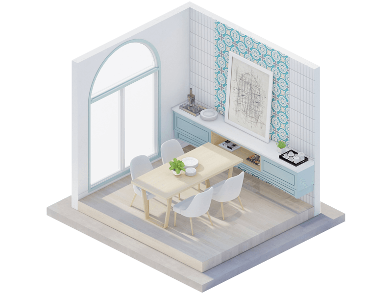 Morocco Mediterranean Dining Room