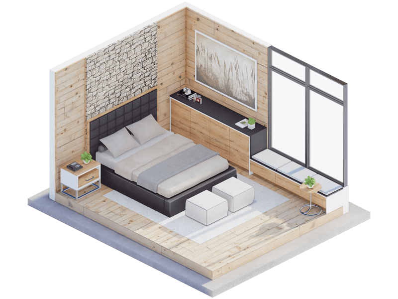 Corbin Rustic Bedroom