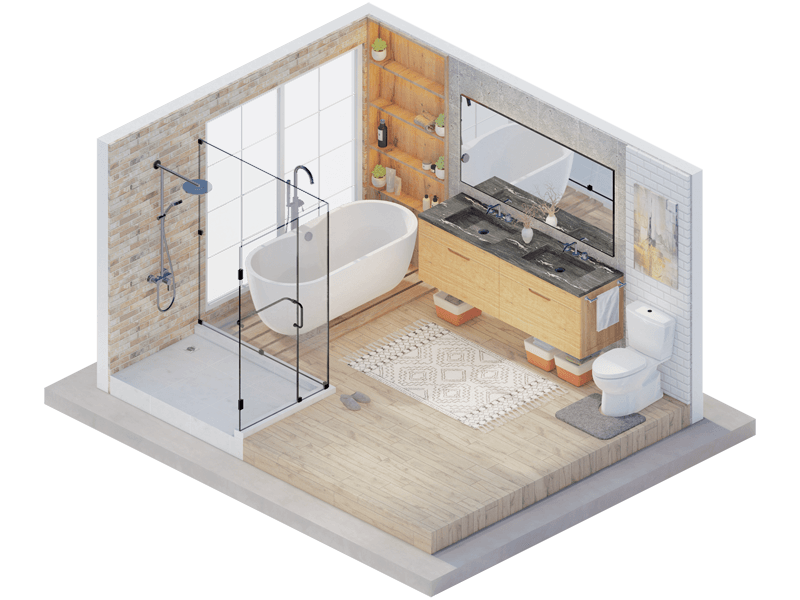 Brice Rustic Bathroom