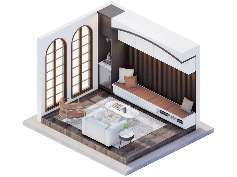 Modern Mediterranean  Den