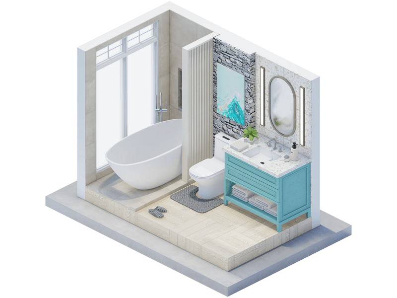 Malibu Beach Bathroom