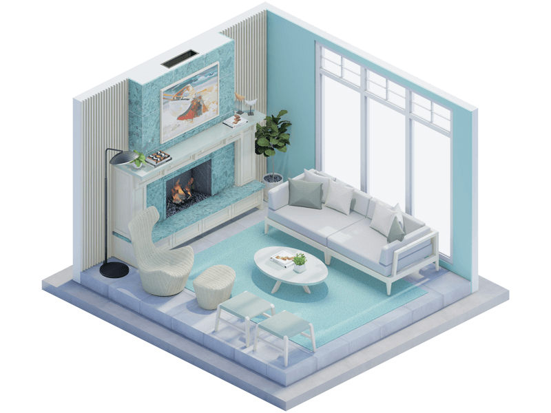 Laguna Beach Fireplace