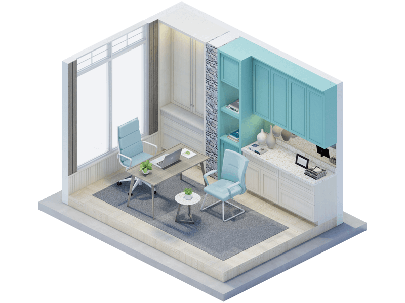 Malibu Beach Home Office