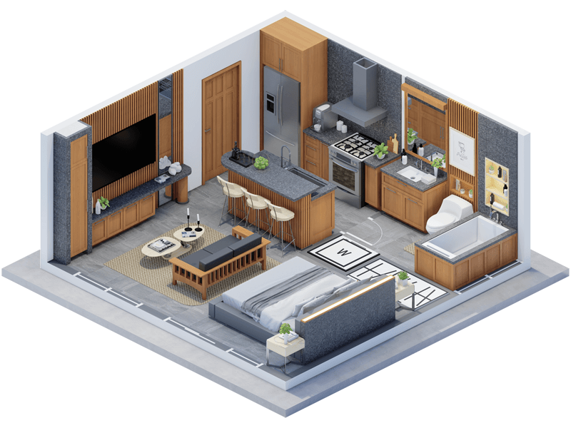 Chauncey Craftsman ADU Interior Design Plans