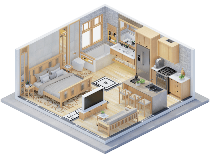 Ezra Craftsman ADU Interior Design Plans