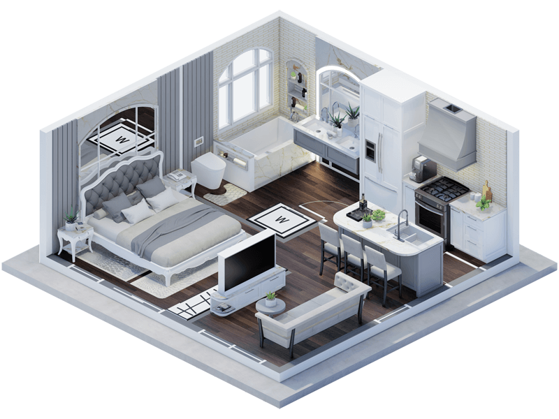 Zafer Mediterranean ADU Interior Design Plans