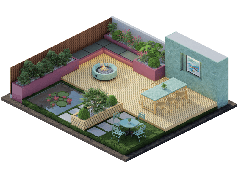 Calla Eclectic Backyard