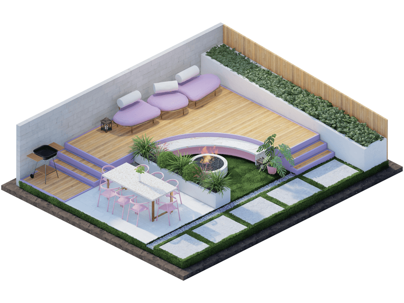 Leina Eclectic Backyard