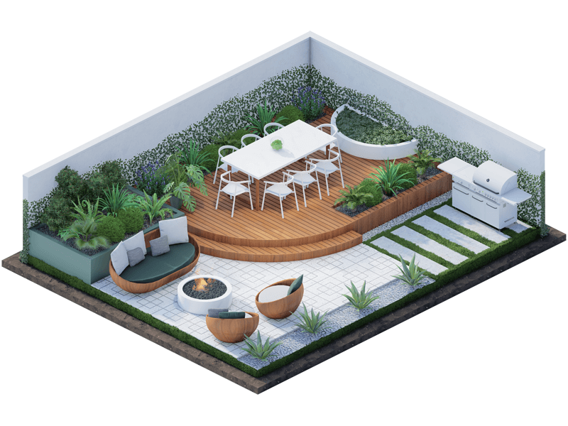 Tyrell Scandinavian Backyard