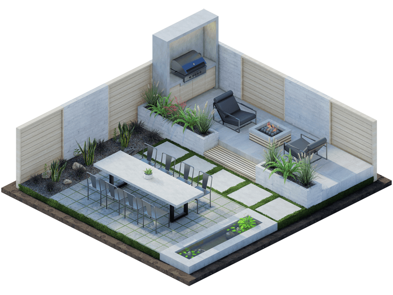 Texas Industrial Backyard