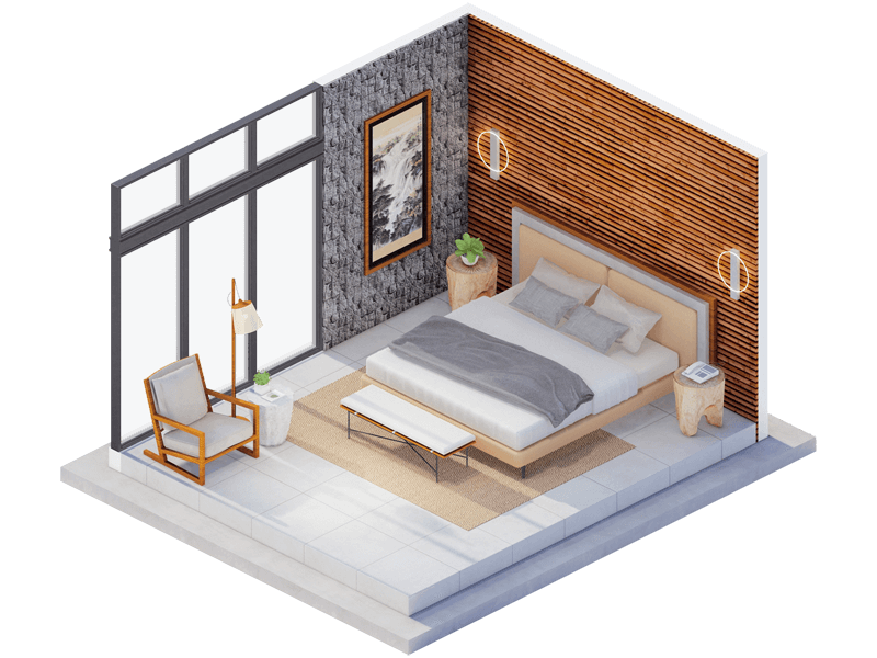 Hayes Rustic Bedroom