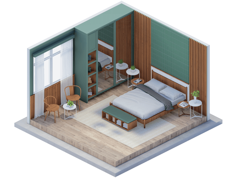 Tyrell Scandinavian Bedroom