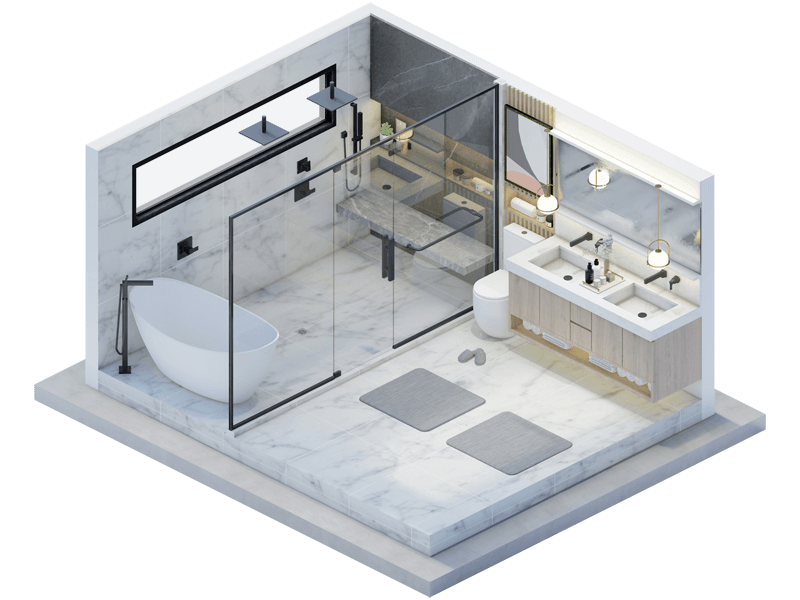 Lincoln Contemporary Bathroom