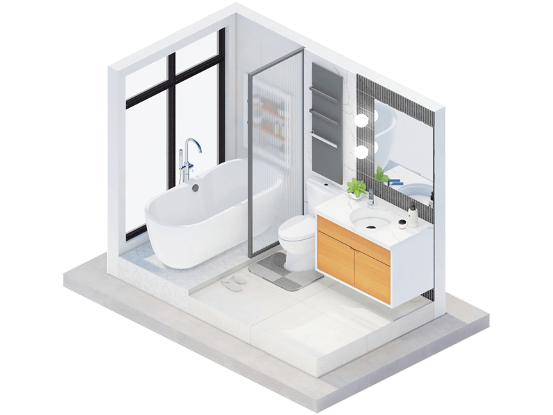 Breuer Mid-Century Modern Bathroom