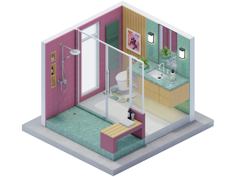 Calla Eclectic  Bathroom