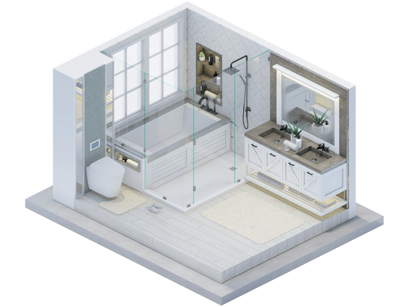 Gavin Farmhouse Bathroom