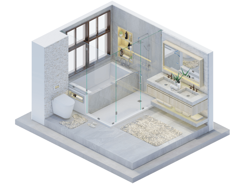 Texas Industrial Bathroom