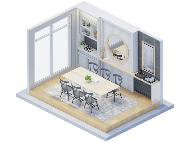 Caleb Craftsman Dining-Room