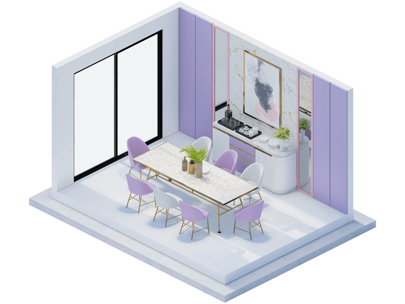 Leina Eclectic Dining Room