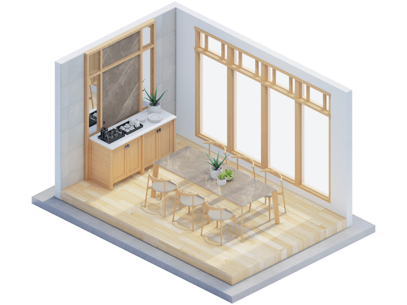 Ezra Craftsman Dining Room