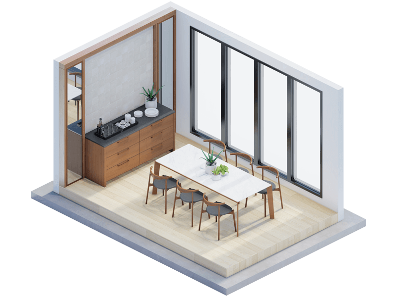 Eero Mid-Century-Modern Dining-Room