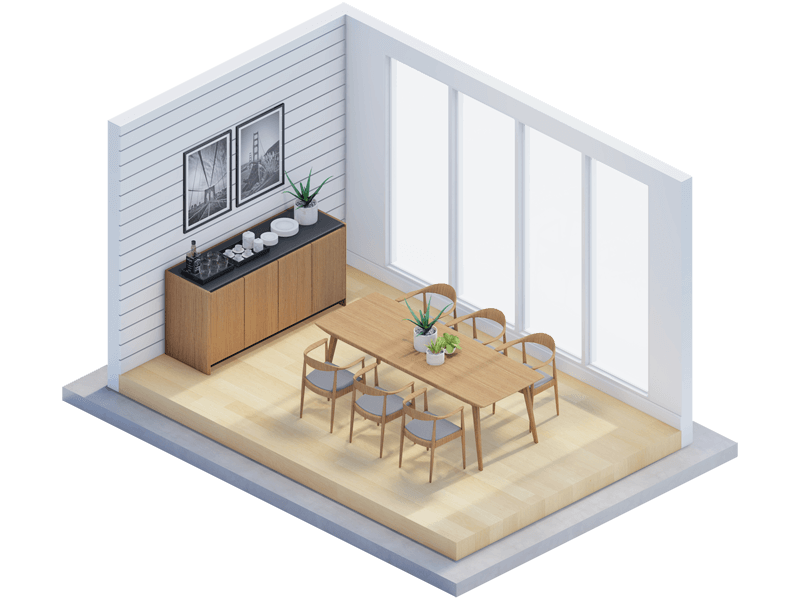 Stefan Scandinavian Dining Room