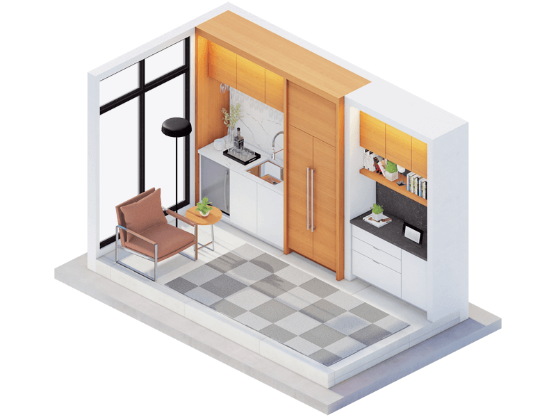 Breuer Mid-Century Modern Den