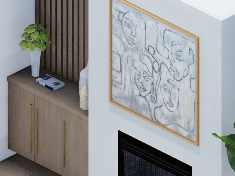 Larssen Mid-Century Modern Fireplace - Image 2