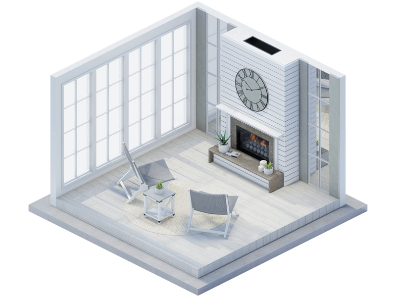 Gavin Farmhouse Fireplace