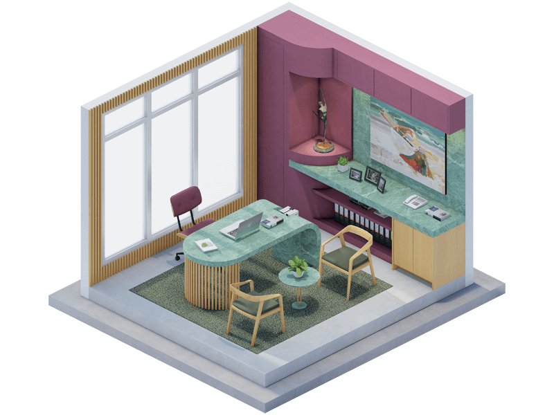 Calla Eclectic Home Office