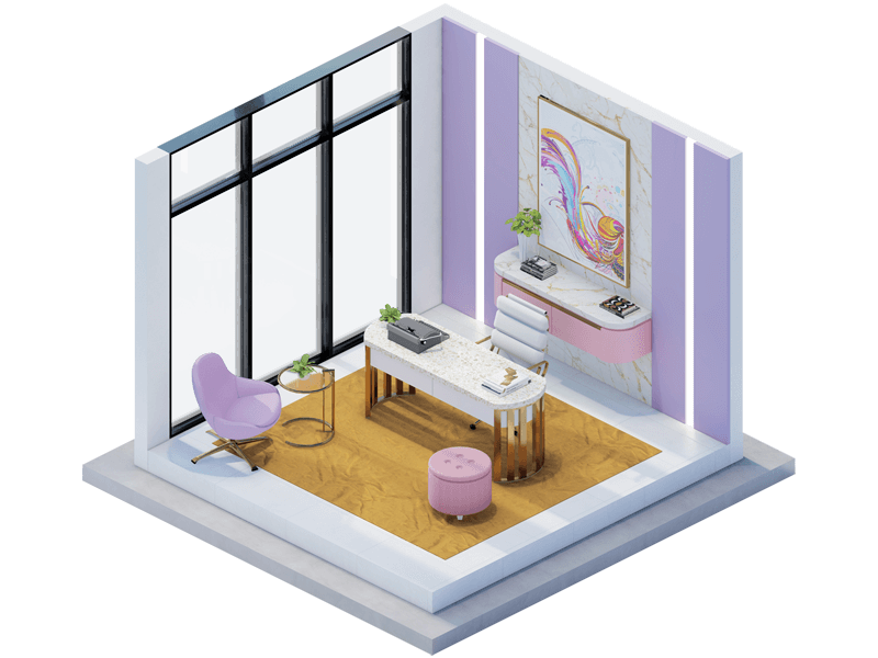 Leina Eclectic Home Office