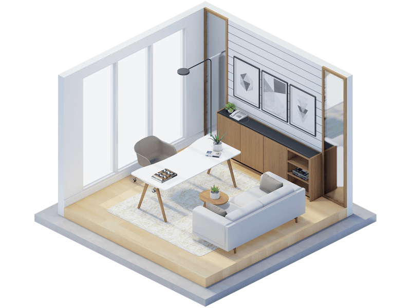 Stefan Scandinavian Home Office