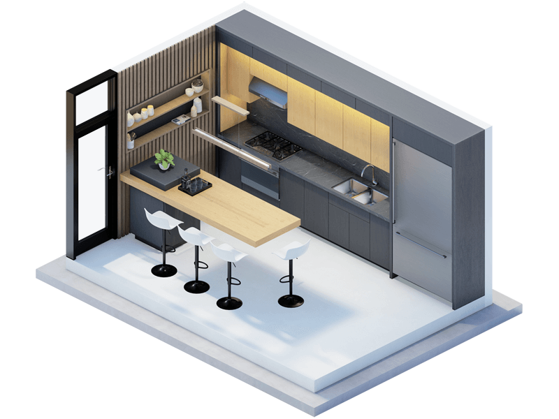 Larssen Mid-Century Modern Kitchen