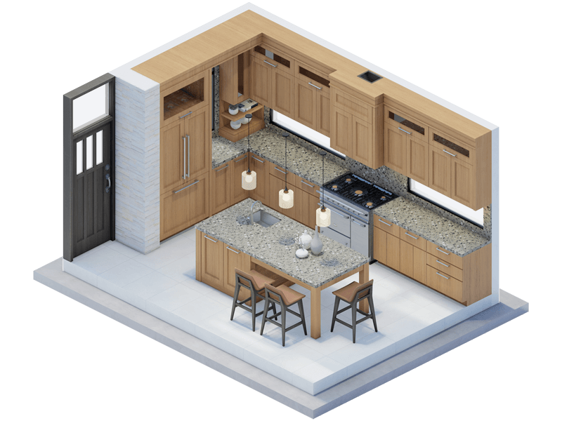 Ansel Craftsman Kitchen